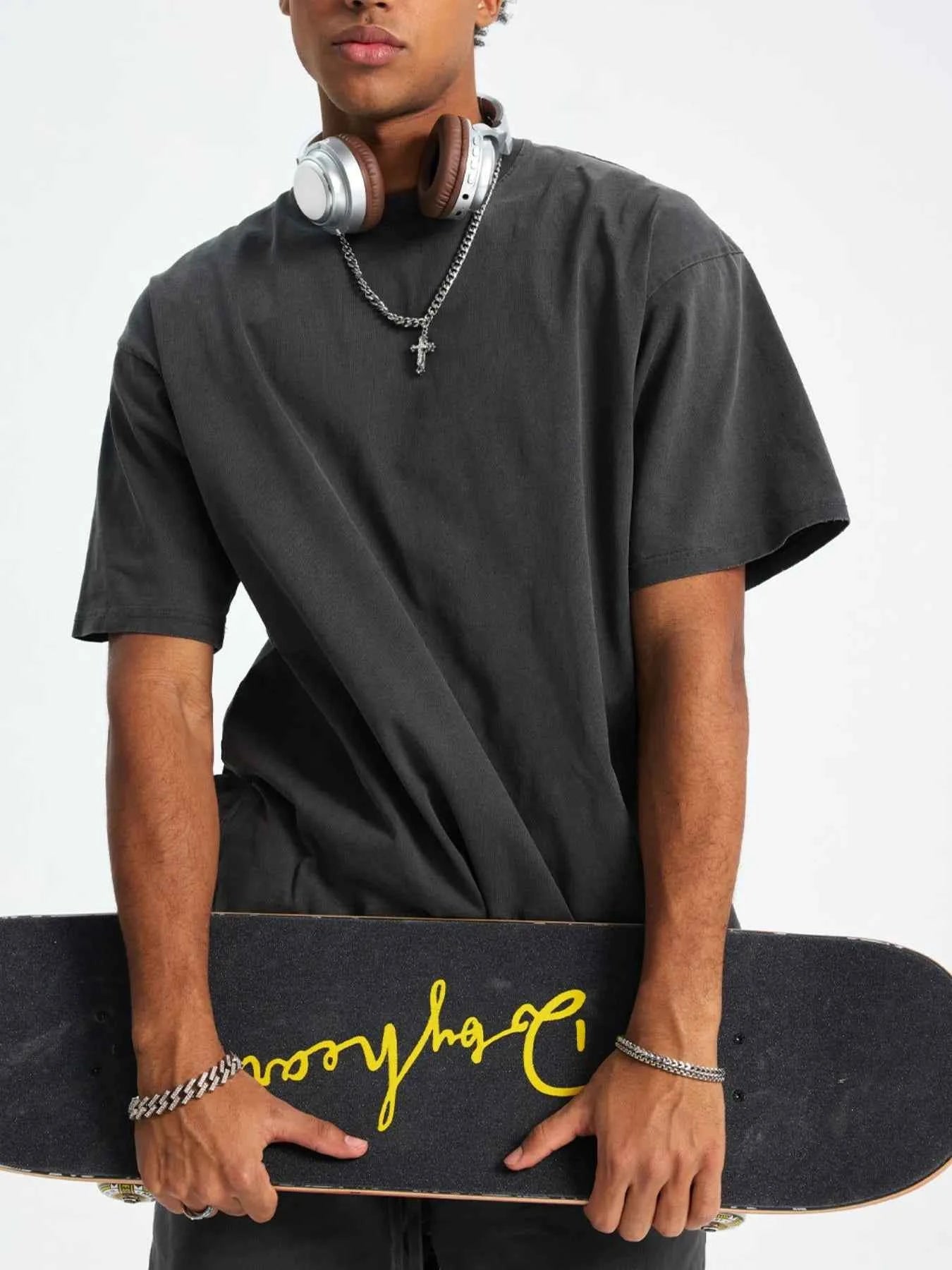 Men's Casual Oversized Cotton T-Shirt